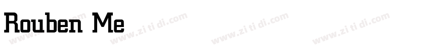 Rouben Medium字体转换
